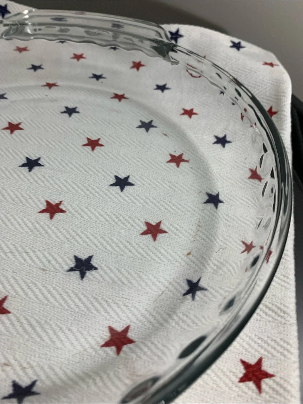 Anchor Hocking's Fire King Clear Glass Deep DIsh Pie Baking Dish